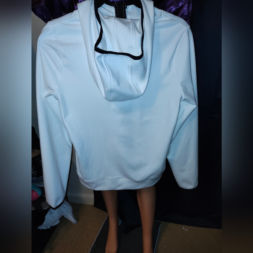Men's White Zip-Up Jacket - Picture 3 of 4